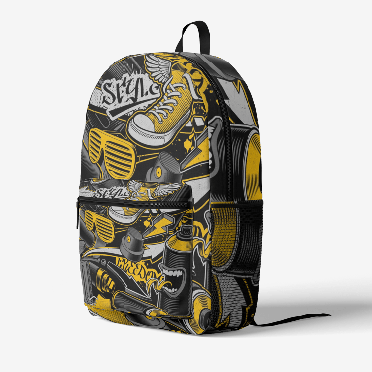 Retro Rucksack mit Grafiti - Mode, Schuhe & Taschen online kaufen - Koolo.de