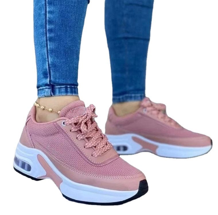 Sports Shoes Women SneakersThick Sole Mesh Breathable Casual Lace-Up Shoes - Mode, Schuhe & Taschen online kaufen - Koolo.de